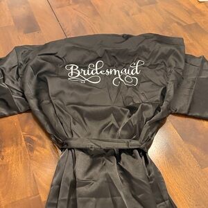 Black Bridesmaid Robe
